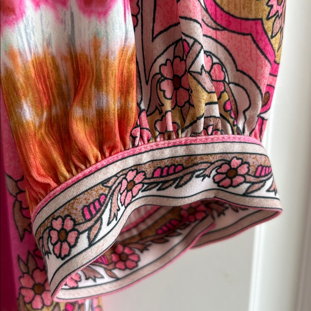 NWT Derby Hale Bob Gabriella Hersey Print Dress Sz M - Picture 4 of 9